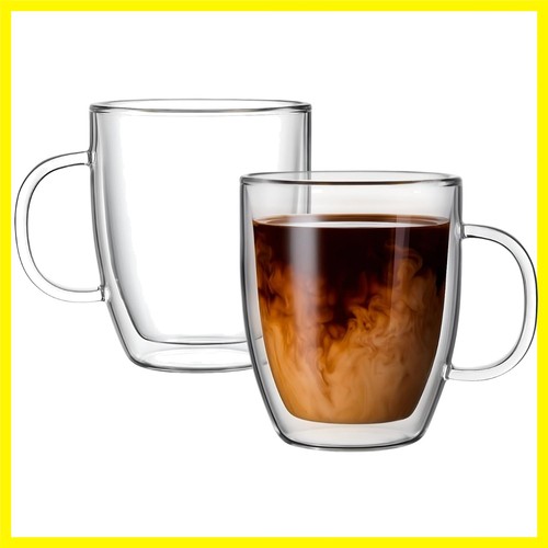 Double walled glass coffee - double,