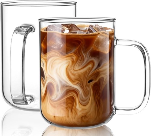 Glass coffee cups oz iced - glass,